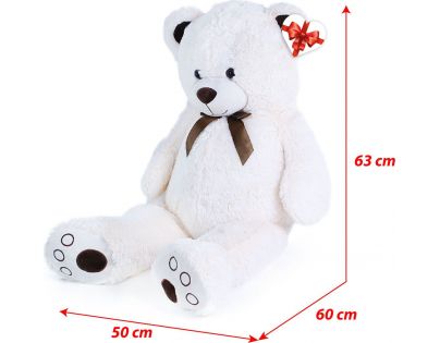 Rappa Plyšový medvěd Tonda 100 cm bílý