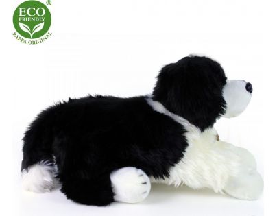 Rappa Plyšový pes Border kólie ležící 60 cm Eco Friendly