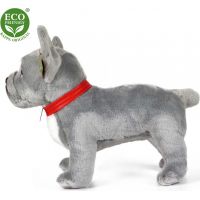 Rappa Plyšový pes buldoček šedý 30cm Eco Friendly 4