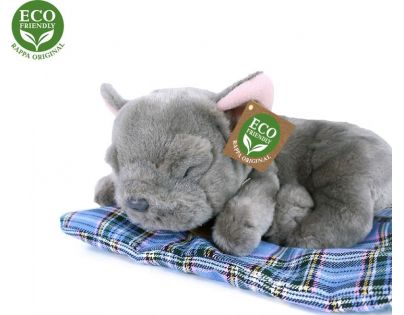 Rappa Plyšový pes francouzský buldoček ležící 23 cm Eco Friendly