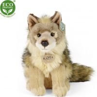 Rappa Plyšový vlk sedící 24 cm Eco Friendly 2