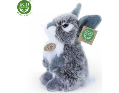Rappa Plyšový zajíc šedý sedící 20 cm Eco Friendly