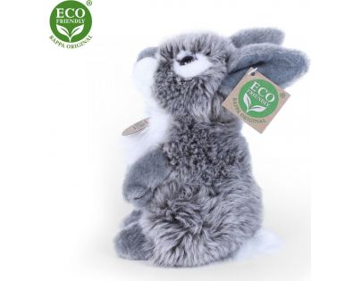 Rappa Plyšový zajíc šedý sedící 20 cm Eco Friendly