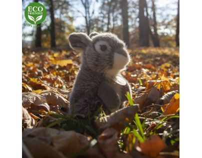 Rappa Plyšový zajíc šedý sedící 20 cm Eco Friendly