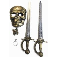 Rappa Sada pirátská s maskou a 2 meče