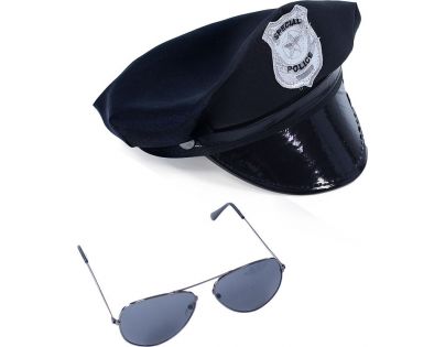 Rappa Sada Policejní čepice s brýlemi větší