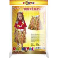 Rappa Dětský kostým Sukně Hawaii barevná 104 - 150 cm 3