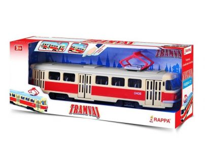 Rappa Tramvaj plastová s funkčními dveřmi 28 cm