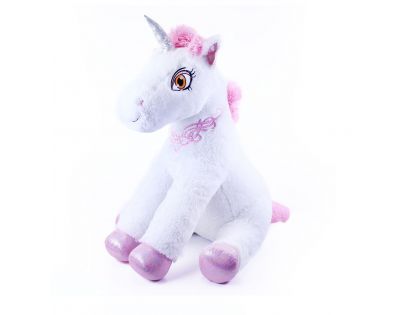 Rappa Velký plyšový jednorožec Dokie sedící 68 cm