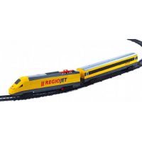 Rappa Vlak žlutý RegioJet se zvukem a světlem funkční model soupravy 2