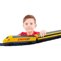 Rappa Vlak žlutý RegioJet se zvukem a světlem funkční model soupravy 4