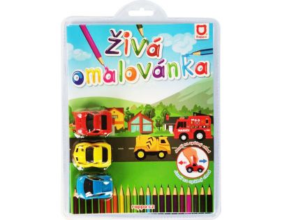 Rappa Živá omalovánka závodní auta