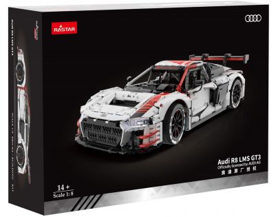 Rastar Stavebnice 1 : 8 Audi R8 LMS GT3 bílé