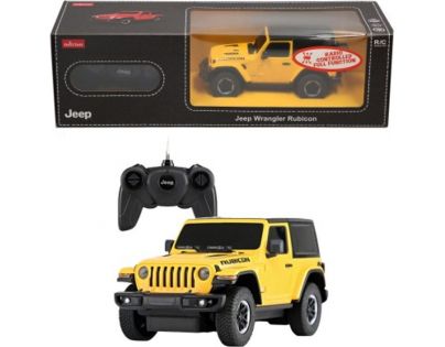 Rastar RC auto 1 : 24 JEEP Wrangler JL žlutý