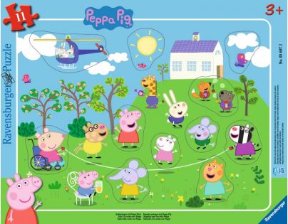 Ravensburger Puzzle deskové Prasátko Peppa 11 dílků