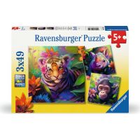 Ravensburger Zvířátka z džungle 3 x 49 dílků