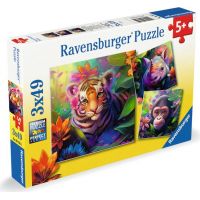 Ravensburger Zvířátka z džungle 3 x 49 dílků 5
