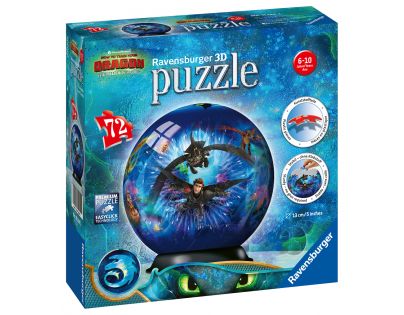 Ravensburger Puzzle Ball Jak vycvičit draka III. 72 dílků