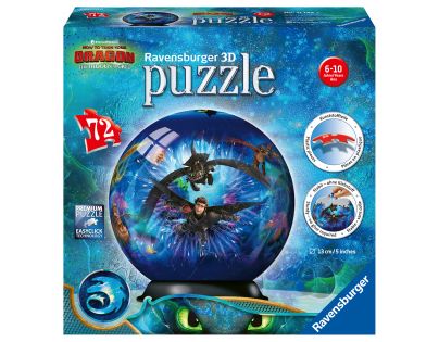 Ravensburger Puzzle Ball Jak vycvičit draka III. 72 dílků