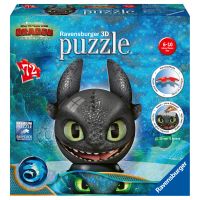 Ravensburger 3D Puzzleball Jak vycvičit draka III. Bezzubka 72 dílků 3