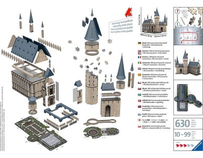 Ravensburger 3D Puzzle Harry Potter Bradavický hrad 540 dílků