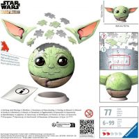Ravensburger 115563 Puzzle Ball Star Wars: Baby Yoda s ušima 72 dílků 3