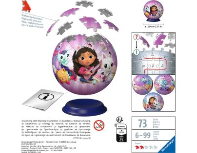 Ravensburger Puzzle-Ball Gábinin kouzelný domeček