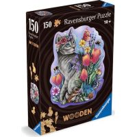 Ravensburger Dřevěné puzzle Kouzelná kočka 150 dílků 2