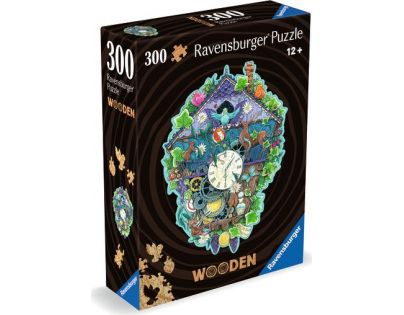 Ravensburger Dřevěné puzzle Kukačkové hodiny 300 dílků