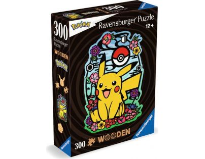 Ravensburger Dřevěné puzzle Pikachu 300 dílků