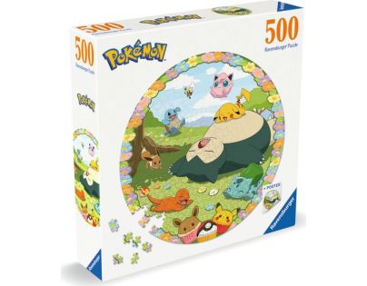 Ravensburger Kruhové puzzle Roztomilí Pokémoni 500 dílků