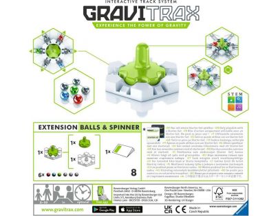 Ravensburger Stavebnice rozšíření GraviTrax Kuličky a centrifuga 8 dílků