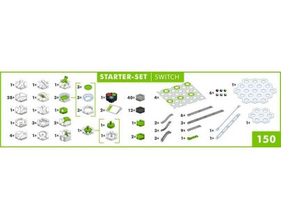 Ravensburger Stavebnice GraviTrax Power Startovní sada Výhybka 147 dílků