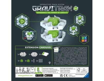 Ravensburger Stavebnice rozšíření GraviTrax PRO Kolotoč 9 dílků
