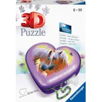Ravensburger 3D Puzzle Srdce Koníci 54 dílků 2