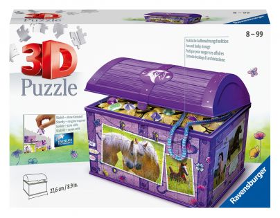 Ravensburger 3D Puzzle Úložná krabice s víkem Kůň 216 dílků