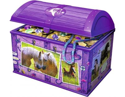 Ravensburger 3D Puzzle Úložná krabice s víkem Kůň 216 dílků