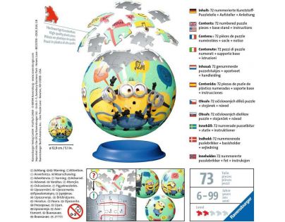 Ravensburger 3D PuzzleBall Mimoni II. 72 dílků