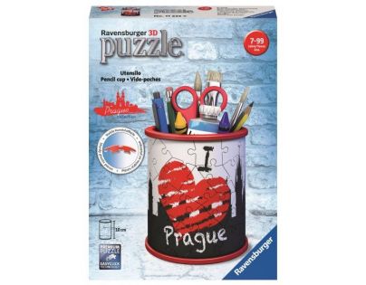 Ravensburger 3D Puzzle 112258 Stojan na tužky I love Prague 54 dílků