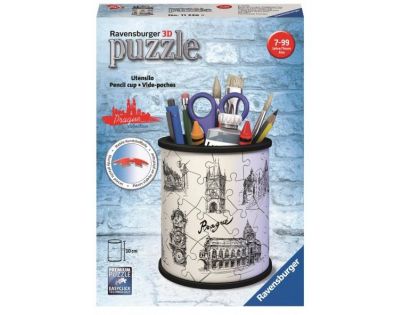 Ravensburger 3D Puzzle 112265 Stojan na tužky Kresba Prahy 54 dílků