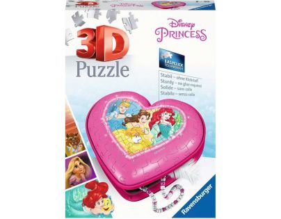 Ravensburger 3D puzzle Srdce Disney princezny 54 dílků