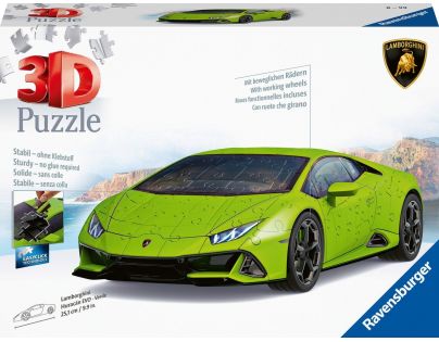 Ravensburger 3D Puzzle Lamborghini Huracán Evo zelené 108 dílků