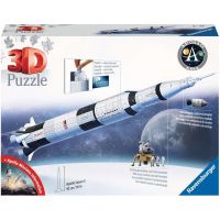 Ravensburger 3D Puzzle Vesmírná raketa Saturn V 432 dílků 3