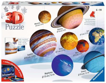 Ravensburger 3D Puzzle Planetární soustava 522 dílků