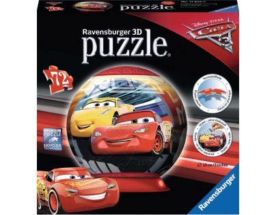 Ravensburger 3D puzzle Disney Auta 3 puzzleball 72 dílků