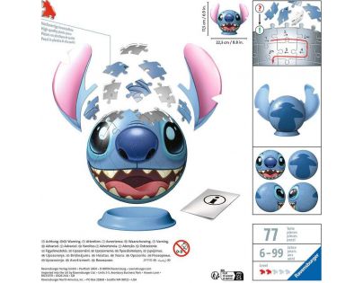 Ravensburger 3D Puzzleball Disney Sticht 72 dílků