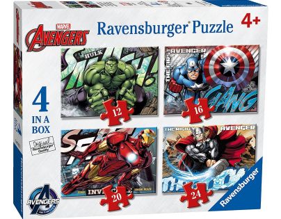 Ravensburger Avengers puzzle 12,16,20,24 dílků