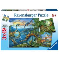 Ravensburger Puzzle Dinosauři 3 x 49 dílků 2