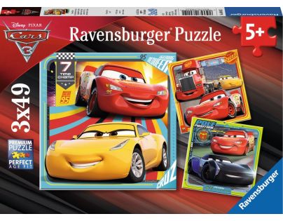 Ravensburger Disney Auta Puzzle 3 motivy 49 dílků