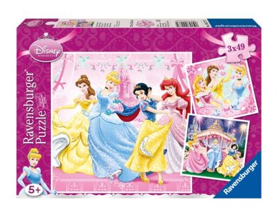 Ravensburger Disney Princezny 3 x 49 dílků